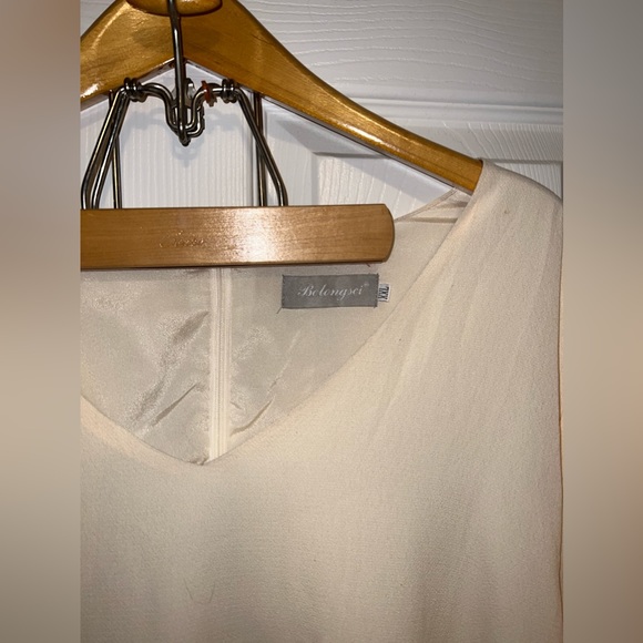 Belongsci V-Neck Flowy 3/4 Ruffle Sleeve Swing Dress Size XXL EUC - Picture 3 of 6